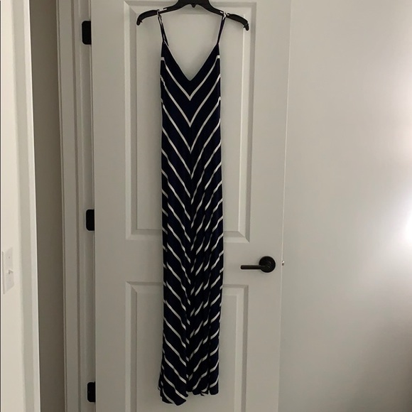 Matty M Dresses & Skirts - Navy and white striped maxi